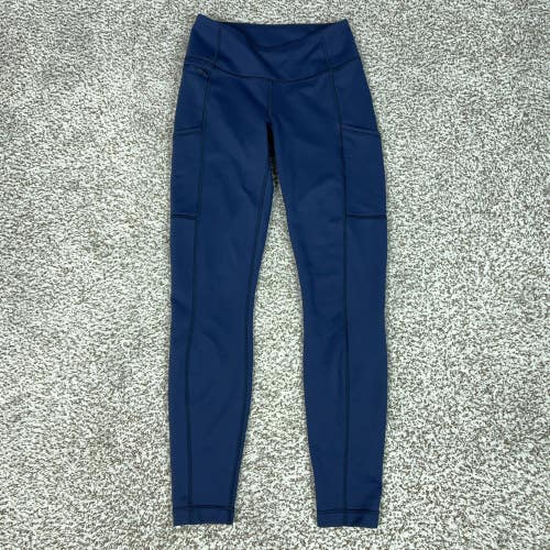 Patagonia Pants Womens XS Blue Ankle Leggings Pack Out Leggings Pockets Hiking