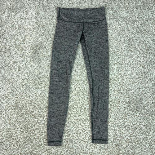 Lululemon Pants Womens 6 Gray Wunder Under Low Ankle Leggings Yoga Gym Running