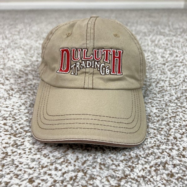 Duluth Trading Hat Cap Strap Back Mens One Size Beige Logo Workwear Casual Logo