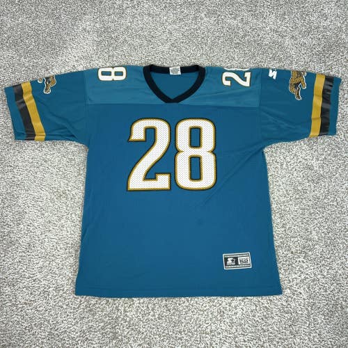 Vintage Jacksonville Jaguars Jersey Mens XL Blue NFL Starter Fred Taylor Sports
