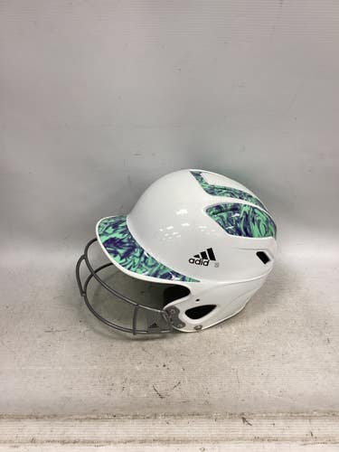 Used Adidas CLIMA LITE Batting Helmet w/Mask White SM 11851-S000052556
