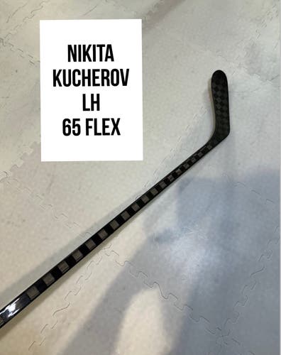 Senior(1x)Left Kucherov 65 Flex 66” ProBlackStock™ Unbranded Blackouts Pro Stock Nexus Hockey Sticks