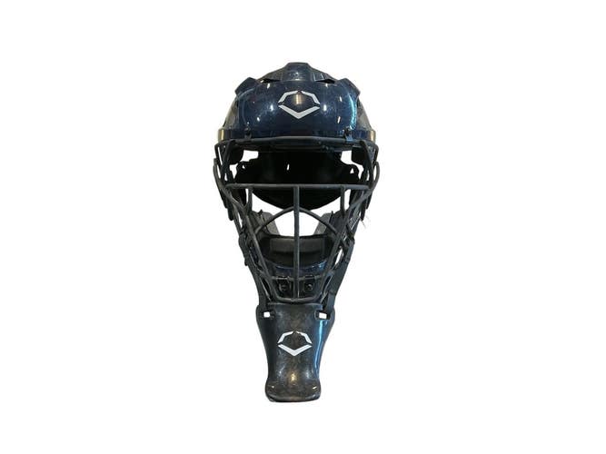 Used Evoshield Catchers Helmet w/Mask Navy Blue One Size 11873-S000247509