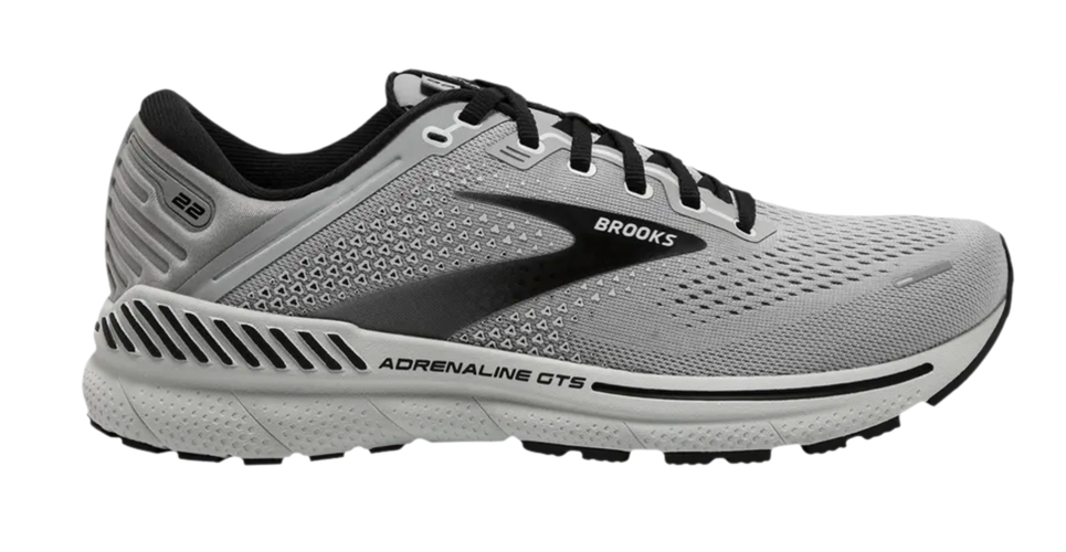 Size 14 - Brooks Adrenaline GTS 22 2E Wide 'Grey Black' 110366-2e-012