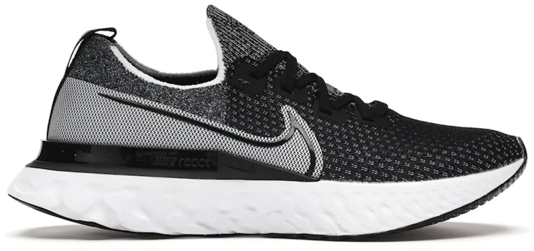 Size 10 - Nike React Infinity Run Flyknit Black White CD4371-012