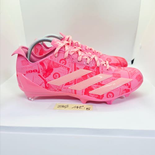 Adidas Adizero Electric II Currency Men's size 8.5 Pink Football Cleats JQ3979