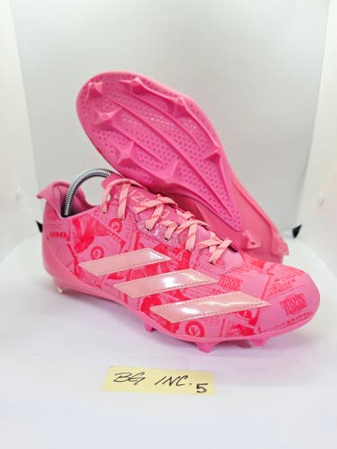 Adidas Adizero Electric II Currency Men's size 9 Pink Football Cleats JQ3979