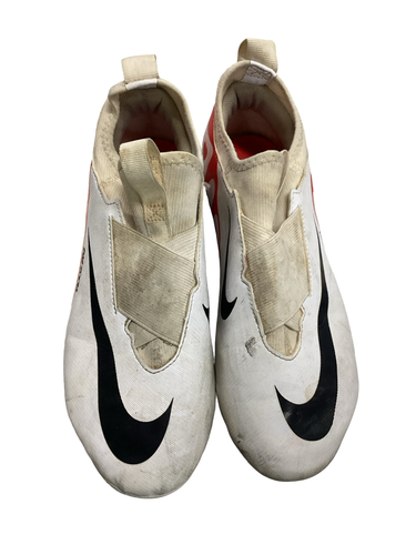 Used Nike AIR ZOOM MERCURIAL Soccer Cleats Red And White Junior 05.5 11613-S000190288