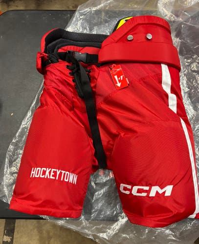 Detroit Red Wings Stadium Series Senior Medium CCM HPTK Hockey Pants Pro Stock (New)