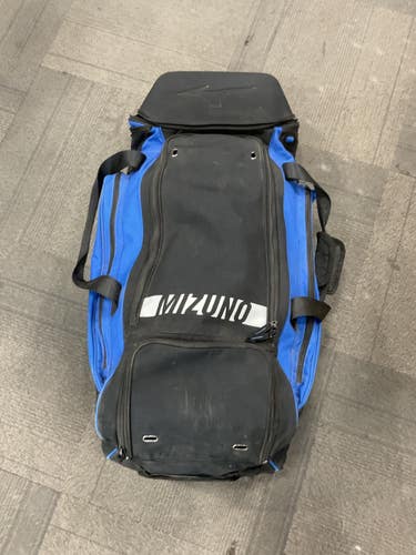 Used Mizuno WHEELED BAG BB/SB Player Wheeled Bag Royal Blue 11614-S000244474