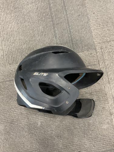 Used Easton ELITE BATTING HELMET W/ JAW GUARD Batting Helmet No Mask Black L/XL 11614-S000244472