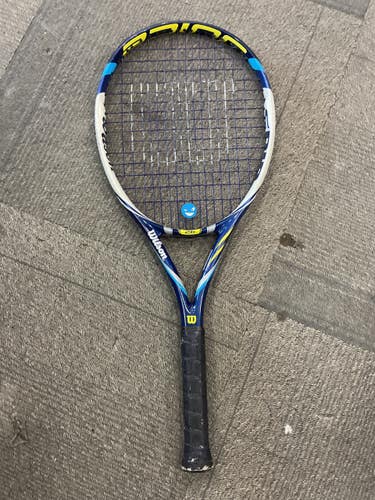 Used Wilson JUICE 26 Junior Tennis Racquet Navy Blue 26" 11614-S000244445