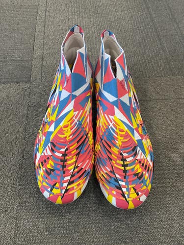 Used Adidas PREDATOR EDGE+ FG GEOMETRIC Soccer Cleats White/Royal/Red Senior 11.5 11614-S000244436