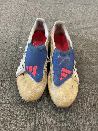 Used Adidas PREDATOR Soccer Cleats White Senior 8 11614-S000244403