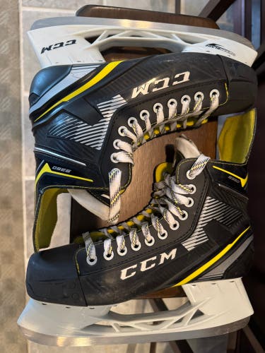 Black/Yellow 2020 CCM Super Tacks 9360 Hockey Skates Regular Width 10 (Used)