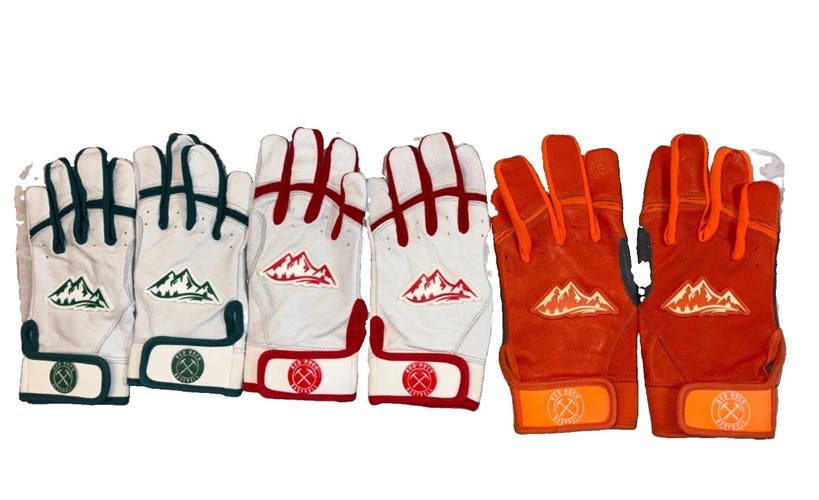 Red Rock Baseball Batting Gloves (New) Short Cuff