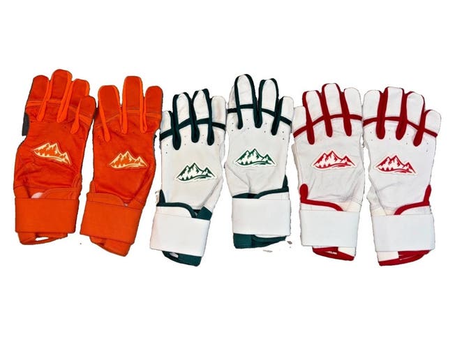 Red Rock Baseball Batting Gloves (New) Long Cuff Bruce Bolt Style