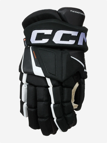 New, NWT CCM Tacks XF Pro Gloves, Size Junior 11", 12" Black/White