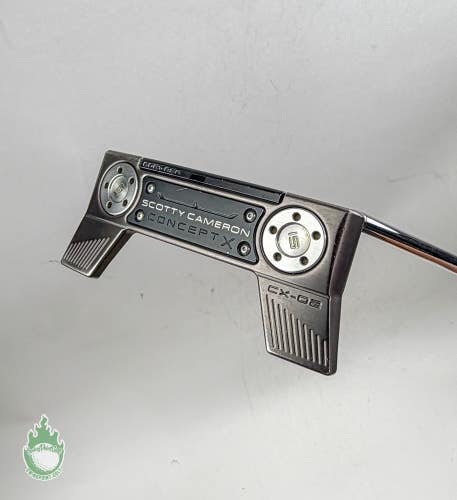 Used RH Titleist Scotty Cameron Concept X CX-02 34" Putter Steel Golf Club