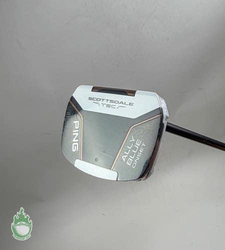 Used Right Hand Ping Scottsdale Ally Blue Onset 37.5" Putter Steel Golf Club