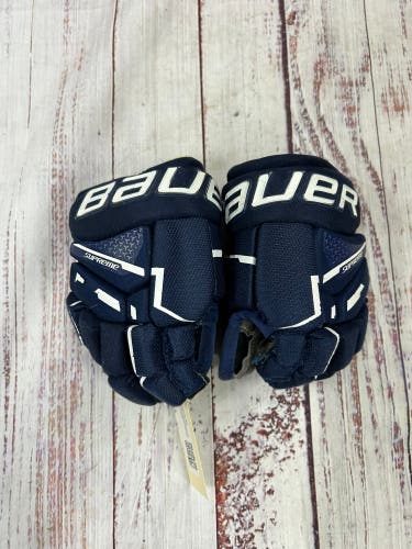 Blue Youth Bauer Supreme Mach Gloves 8" (Used)