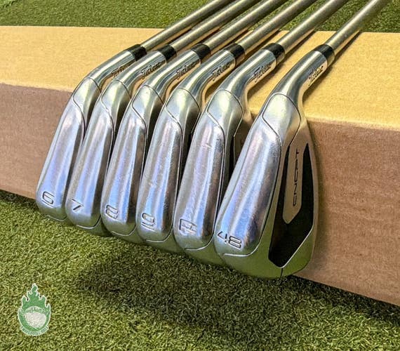 Used Titleist Concept CP-04 Irons 6-PW/48* SteelFiber Senior Graphite Golf Set