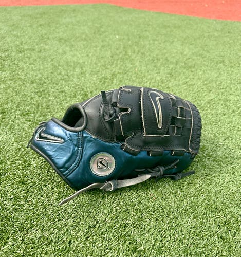 Nike Pro Gold Flash 11.5" Baseball Glove Metallic Blue Black Rare Vintage RHT