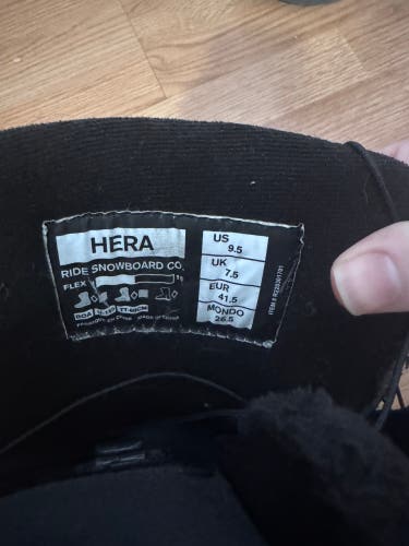 Women's Size M 8.5 (W 9.5) Ride Hera Snowboard Boots Medium Flex (Used)