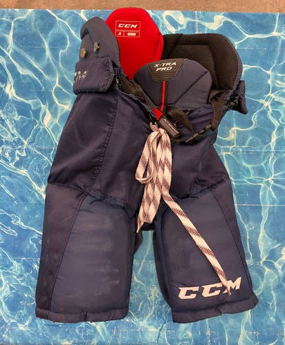 Blue Junior Medium CCM JetSpeed Xtra Pro Hockey Pants (Used)