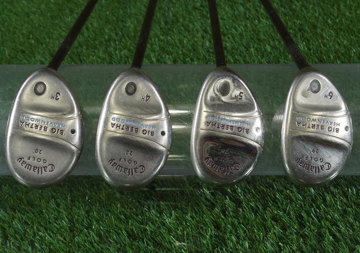 Women's Callaway Big Bertha Heavenwood Hybrids Set 55g Ladies ~ 3H, 4H, 5H, 6H
