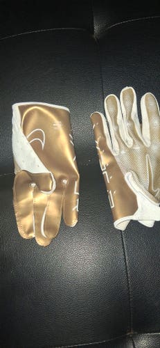 Gold Large Adult Nike Vapor Jet 7.0 Gloves (New)