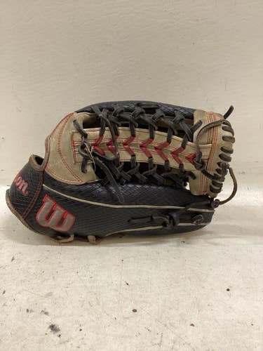 Used Wilson PRO STOCK PF92 BB/SB Glove RH Throw Navy Blue 12 1/4" 11725-S000508790