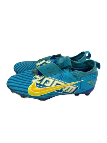 Used Nike MERC ZOOM VAPOR Soccer Cleats Carolina Blue Junior 06 11692-S000157498