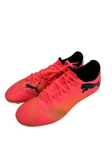 Used Puma FUTURE 7 PLAY Soccer Cleats Pink Senior 9.5 11692-S000157502