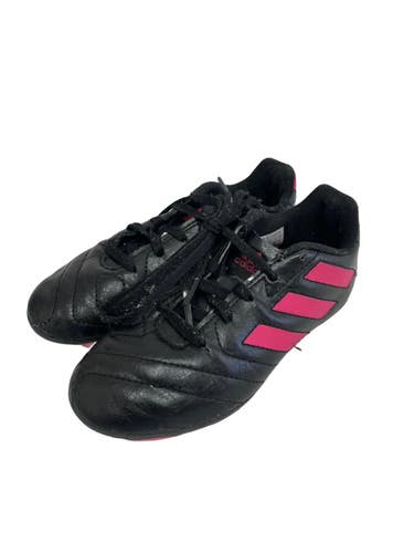 Used Adidas GOLETTO Soccer Cleats Black And Pink Youth 13.0 11692-S000155524