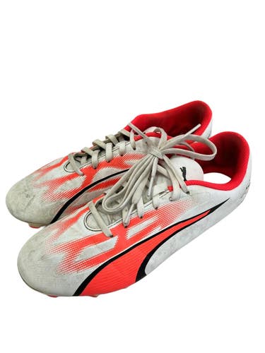 Used Puma ULTRA Soccer Cleats White And Pink Senior 8.5 11692-S000155538