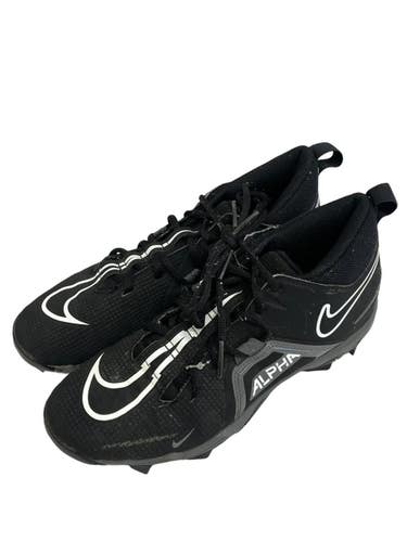 Used Nike ALPHA MENACE 3 SHARK Adult FB Cleats Black Senior 8 11692-S000155541