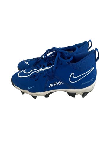 Used Nike ALPHA MENACE SHARK Jr FB Cleats Royal Blue Junior 04.5 11692-S000155673