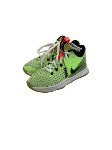Used Nike LEBRON WITNESS 5 Basketball Shoes Y Neon Green Junior 02 11692-S000155714