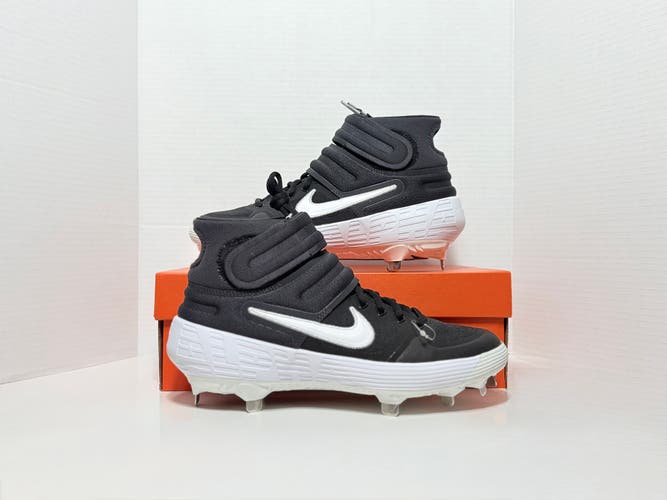 Black Men's Size M 8.0 (W 9.0) Adult Nike Alpha Huarache Elite 2 Metal baseball cleats AJ6874-001