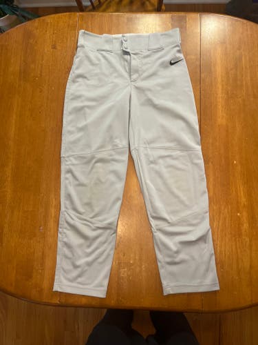 Nike Team Engineered Vapor Select Baseball Pants, Gray, Men's Youth XL (Used)