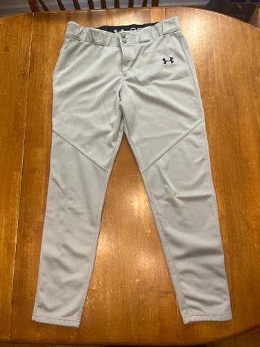 Under Armour Gray XL Youth Game Pants (Used)