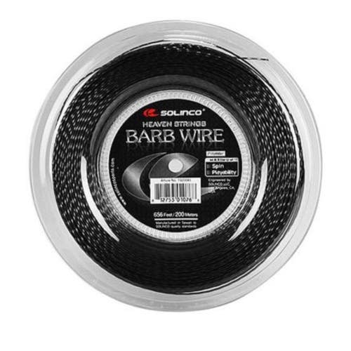 Solinco  Barb Wire Tennis String Reel, 17 gauge / 656 feet / 200 meters