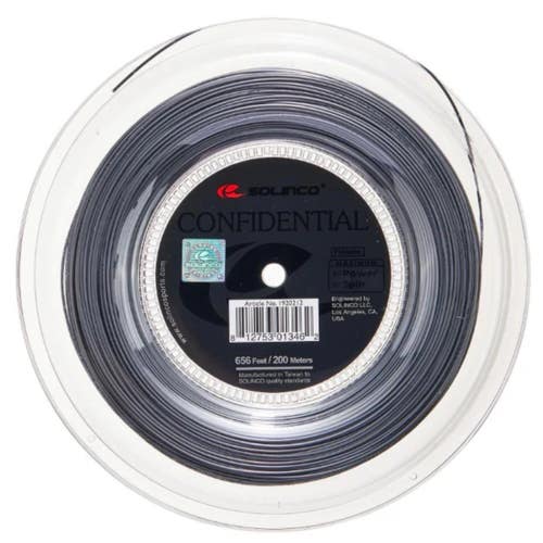 Solinco Confidential 18G Tennis String Reel, 200M/656Ft