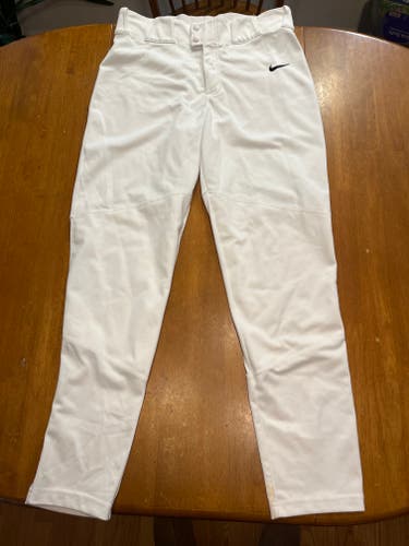 Nike Team Engineered Vapor Select Baseball Pants, White, Men's Adult Medium (Used)
