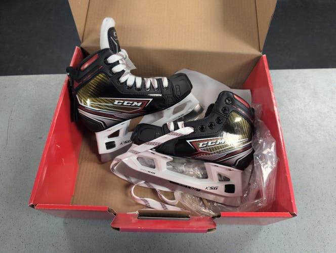 CCM JetSpeed FT460 Hockey Goalie Skates Regular Width Size 1 (New)