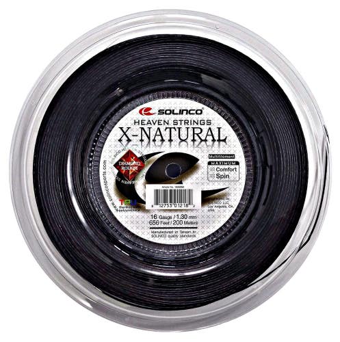 Solinco X-Natural Black Tennis String 16g 200m Reel
