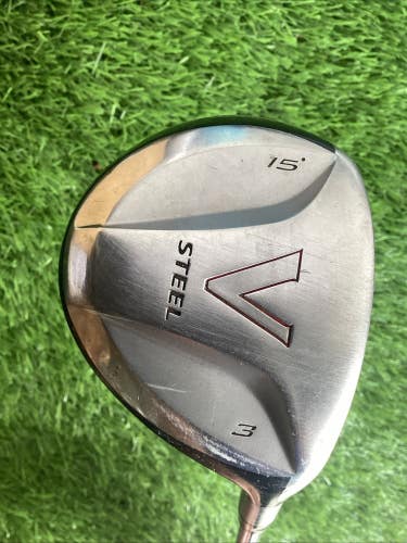 TaylorMade V Steel Fairway 3 Wood 15* With Regular Steel Shaft