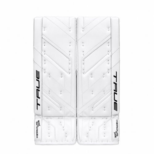 True HZRDUS 7X4 Intermediate 30+2 Goalie Leg Pads - White (New)
