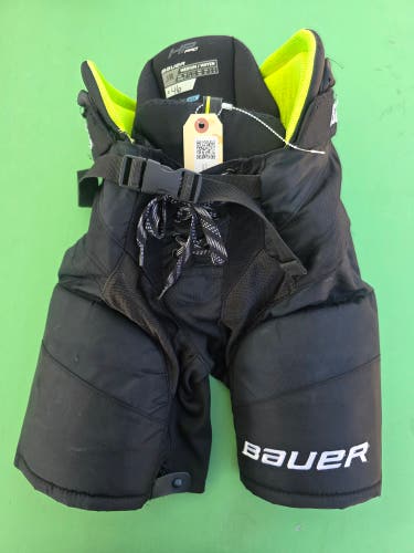 Black Junior Medium Bauer HP Pro Hockey Pants